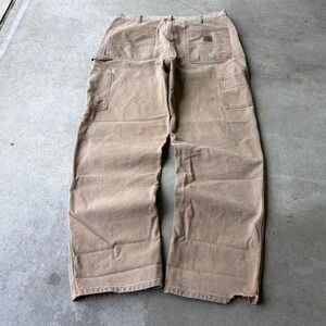 90s carhartt baggy brown canvas carpenters